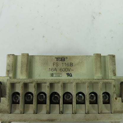 Thomas Betts MS 216B 16-Pin Male Connector W/ FS 116B 16-Pin Female Connector