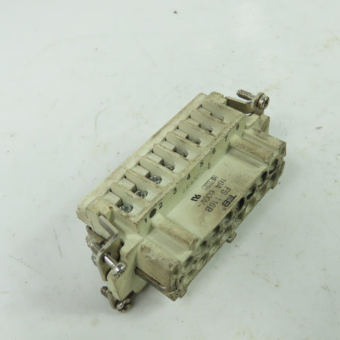 Thomas Betts MS 216B 16-Pin Male Connector W/ FS 116B 16-Pin Female Connector