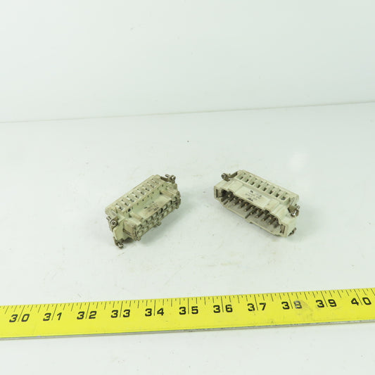 Thomas Betts MS 216B 16-Pin Male Connector W/ FS 116B 16-Pin Female Connector
