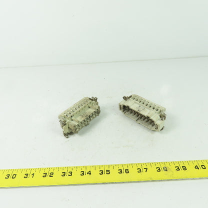 Thomas Betts MS 216B 16-Pin Male Connector W/ FS 116B 16-Pin Female Connector