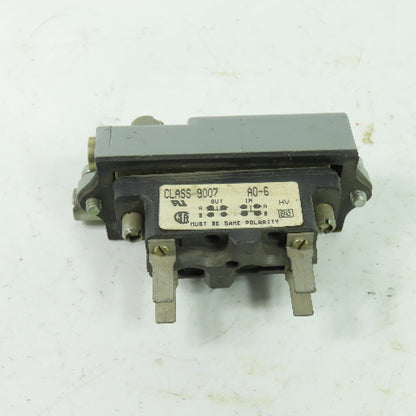 Square D A0-16 Class 9007 Limit Switch Ser D 600V
