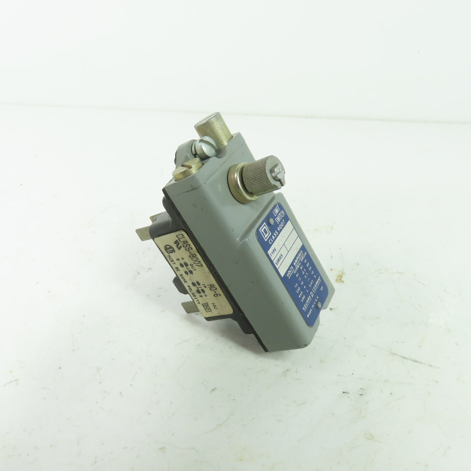 Square D A0-16 Class 9007 Limit Switch Ser D 600V