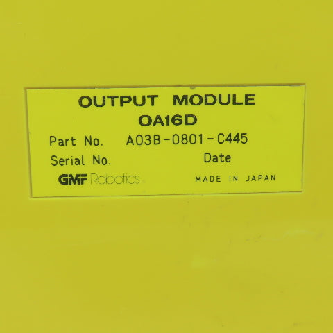 Fanuc A03B-0801-C445 OA16D 16 Point Output Module Lot Of 2