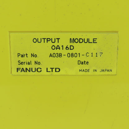 Fanuc A03B-0801-C117 OA16D Output Module Lot Of 2