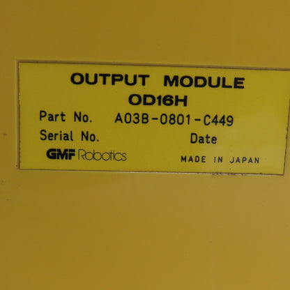 Fanuc A03B-0801-C449 OD16H Output Module Lot Of 2