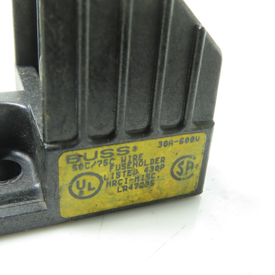Buss H60030-1SR 1-Pole Fuse Holder 30A 600V Lot Of 4