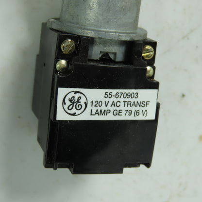 General Electric CR104ME1321 Illuminating Red Push Button 120VAC