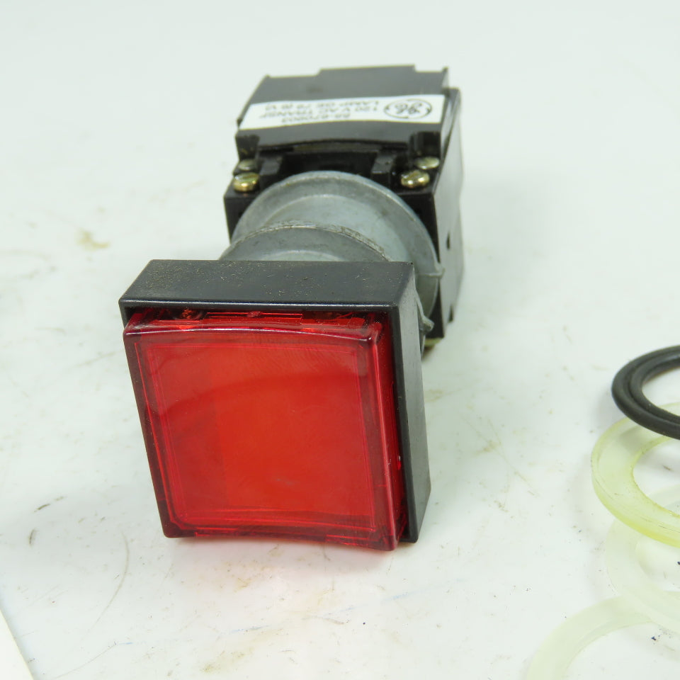 General Electric CR104ME1321 Illuminating Red Push Button 120VAC