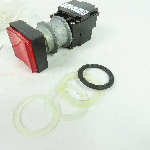 General Electric CR104ME1321 Illuminating Red Push Button 120VAC