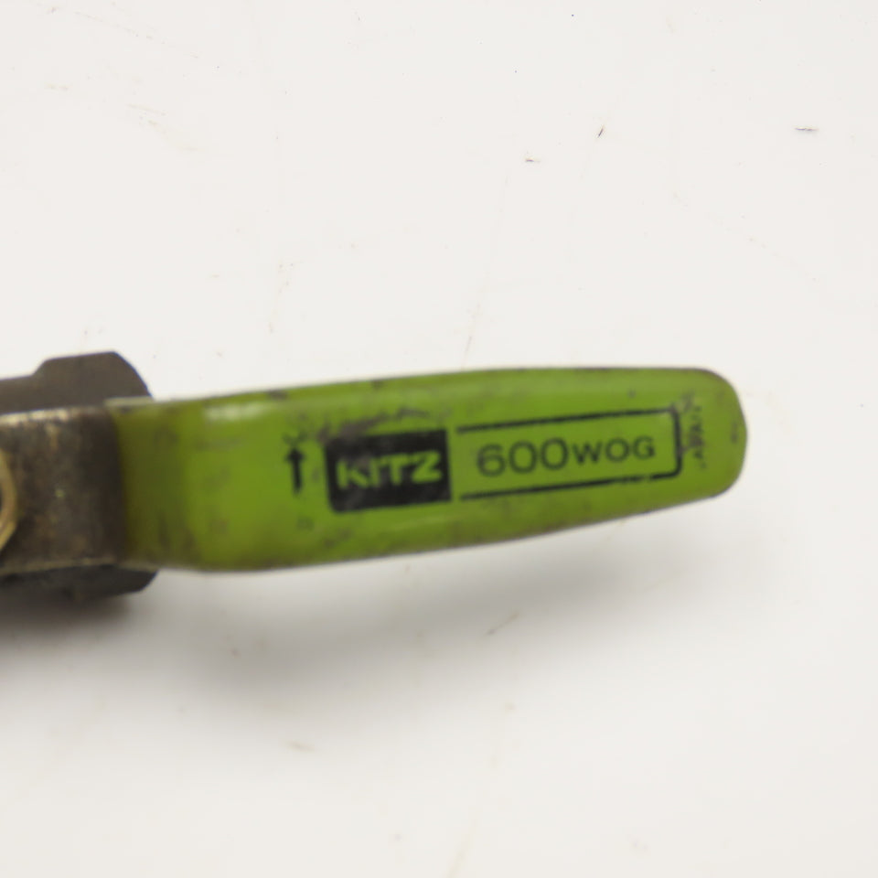 Kitz 3/8" NPT Ball Valve Brass 600 WOG