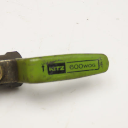 Kitz 3/8" NPT Ball Valve Brass 600 WOG