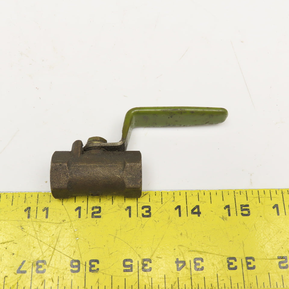 Kitz 3/8" NPT Ball Valve Brass 600 WOG