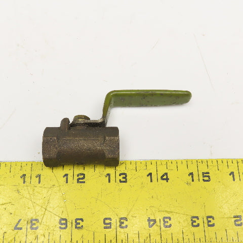 Kitz 3/8" NPT Ball Valve Brass 600 WOG