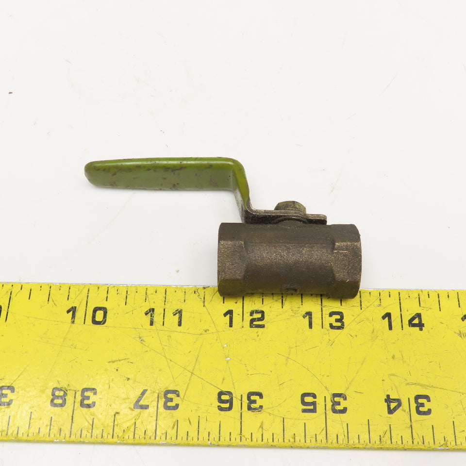Kitz 3/8" NPT Ball Valve Brass 600 WOG