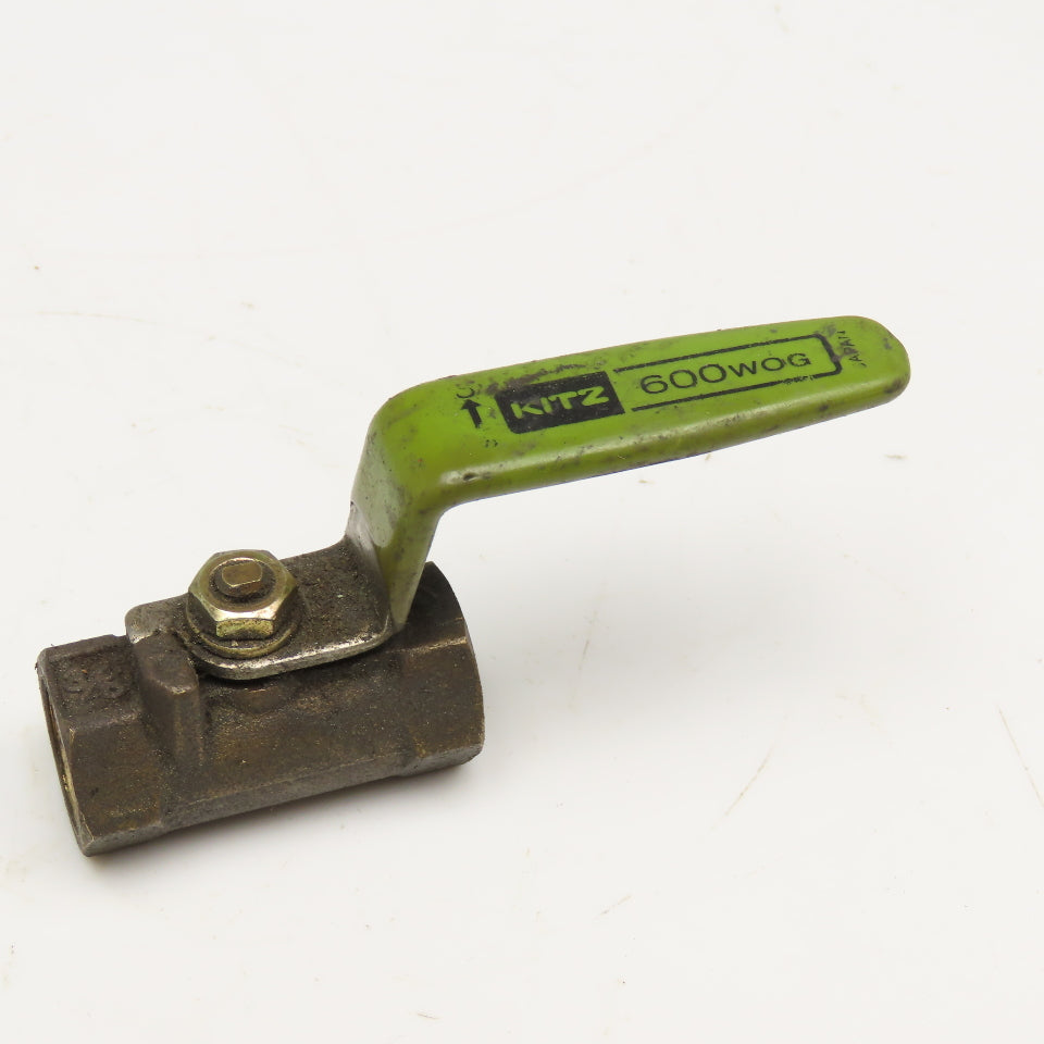 Kitz 3/8" NPT Ball Valve Brass 600 WOG