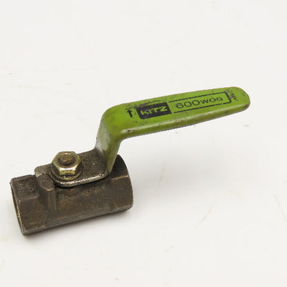 Kitz 3/8" NPT Ball Valve Brass 600 WOG