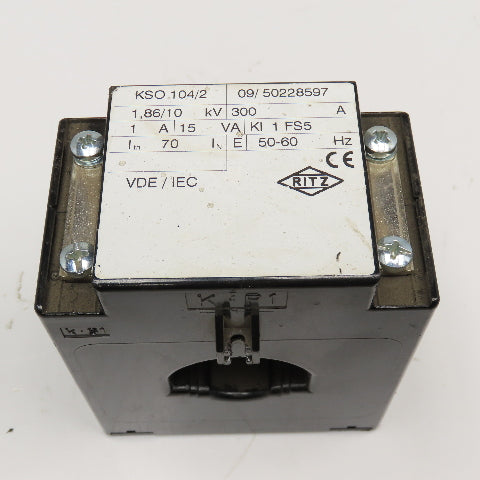 Ritz KSO 104/2 300A - 1A 1.86/10kV 50/60Hz Current Transformer
