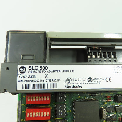 Allen Bradley 1747-ASB Ser A SLC 500 Remote I/O Adapter Module