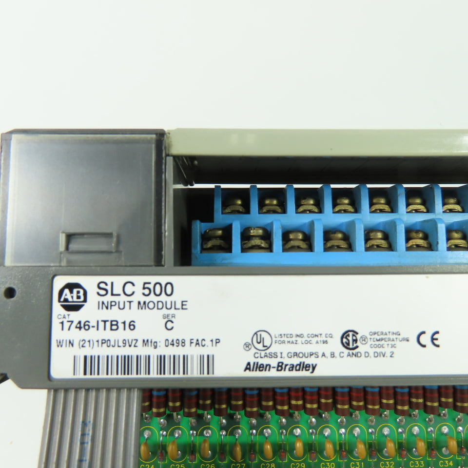 Allen Bradley 1746-ITB16 Ser C SLC 500 Input Module