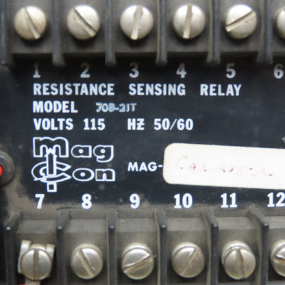 Mag Con 70B-21T 115V Resistance Sensing Relay