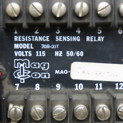 Mag Con 70B-21T 115V Resistance Sensing Relay