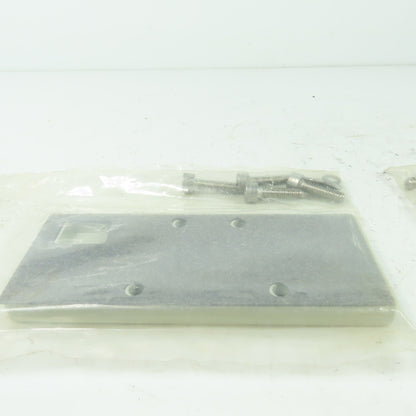 Numatics 239-644 Valve 4-Bolt Blank Plate Kit Replacement Lot Of 2