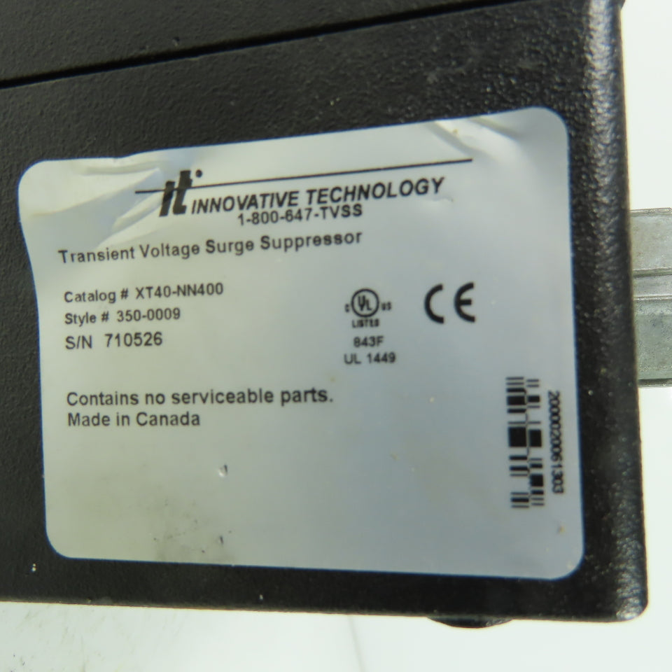 Innovative Technology XT40-NN400 Transient Voltage Surge Suppressor 350-0009