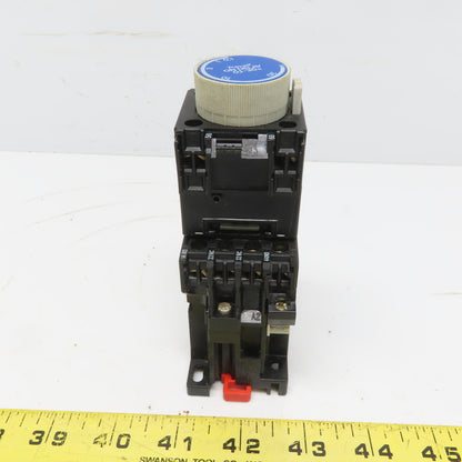 Telemecanique CA2-DN 129 Relay Contactor W/Travail LA2-D22 On Delay 0.1-30S