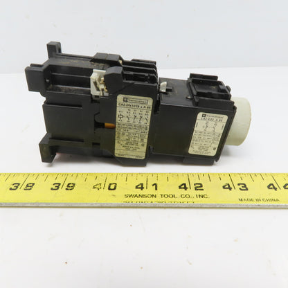 Telemecanique CA2-DN 129 Relay Contactor W/Travail LA2-D22 On Delay 0.1-30S