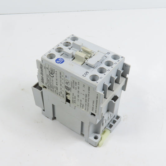 Allen Bradley 100-C09*10 Ser A C09 Contactor 600VAC Max W/ 120V 50/60HZ Coil