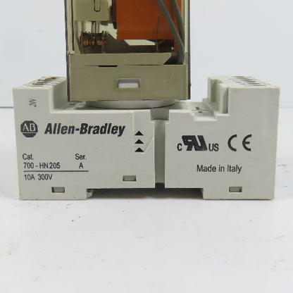 Allen Bradley 700-HA33A1-4 General Purpose Tube Base Relay 120VAC Coil W/ Base