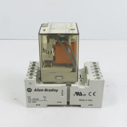 Allen Bradley 700-HA33A1-4 General Purpose Tube Base Relay 120VAC Coil W/ Base