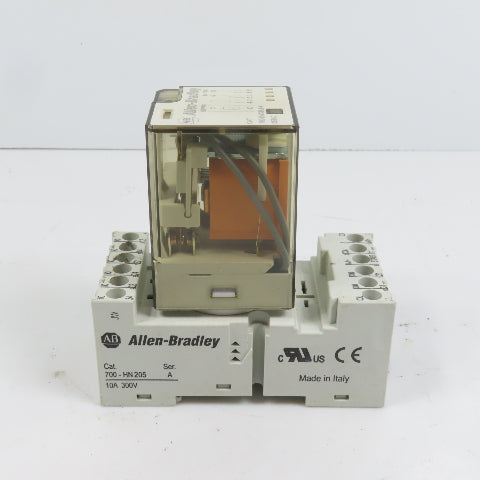 Allen Bradley 700-HA33A1-4 General Purpose Tube Base Relay 120VAC Coil W/ Base