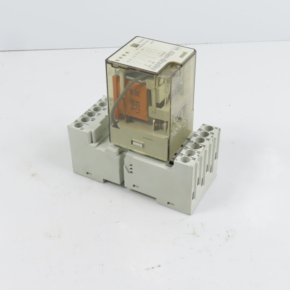 Allen Bradley 700-HA33A1-4 General Purpose Tube Base Relay 120VAC Coil W/ Base