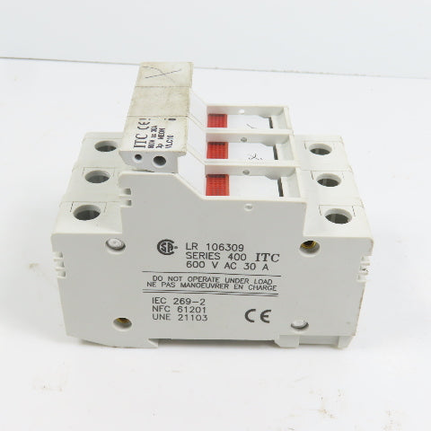 ITC LR 106309 Series 400 30A 600V 3-Pole Fuse Holders