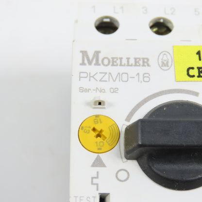Moeller PKZM0-16 Manual Motor Starter Protector 1.0-1.6A 1HP