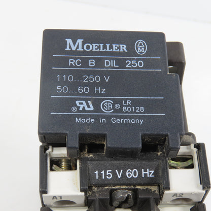 Moeller DIL0AM Contactor Relay 115V Coil 600V Max W/ 22DILM Block