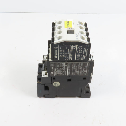 Moeller DIL00AM Contactor Relay 115V Coil 600V Max W/ 22DILM Block