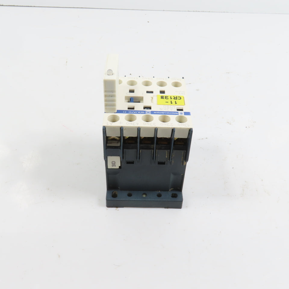 Schneider CA3KN 40BD 24V DC Control Relay W/ LA4KE1B