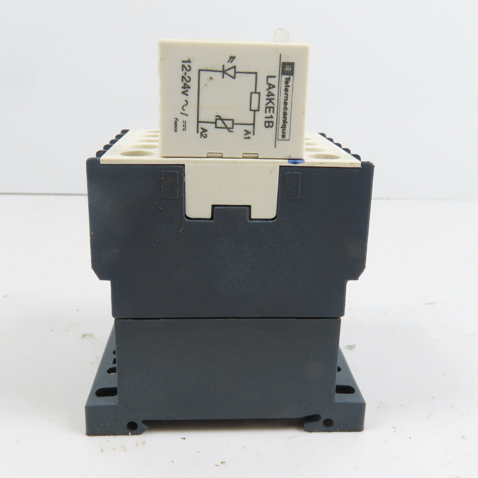 Schneider CA3KN 40BD 24V DC Control Relay W/ LA4KE1B