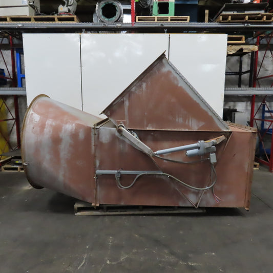 57x43" HVAC Duct Work Wye Actuator Controlled Diverter Valve 120V 1PH 125" OAL