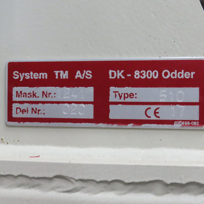 System TM AS Automated Feeding/Unloading System Conveyor 111-1/2" Paddles 125FPM