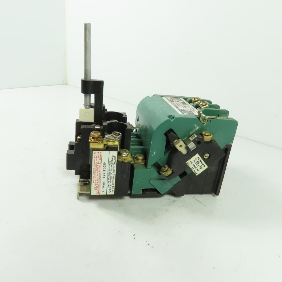 Furnas 14DF32AX9 Size 1 600VAC Motor Starter 30A 7-1/2 -10HP 120V Coil