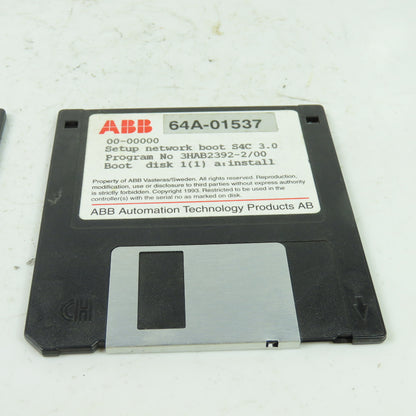 ABB 3HAB2392-2/00 Setup Network Boot Disk W/ 3HAB2390-1/47 System Key Disk