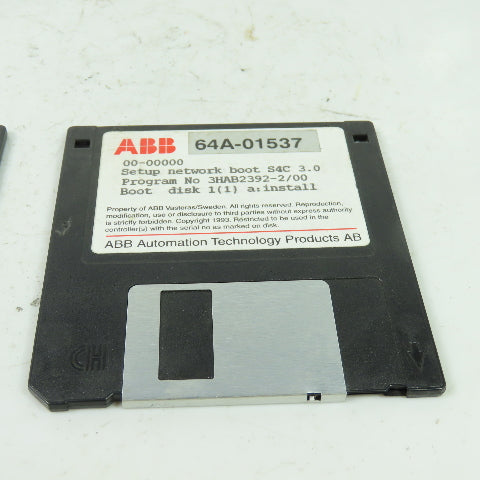 ABB 3HAB2392-2/00 Setup Network Boot Disk W/ 3HAB2390-1/47 System Key Disk