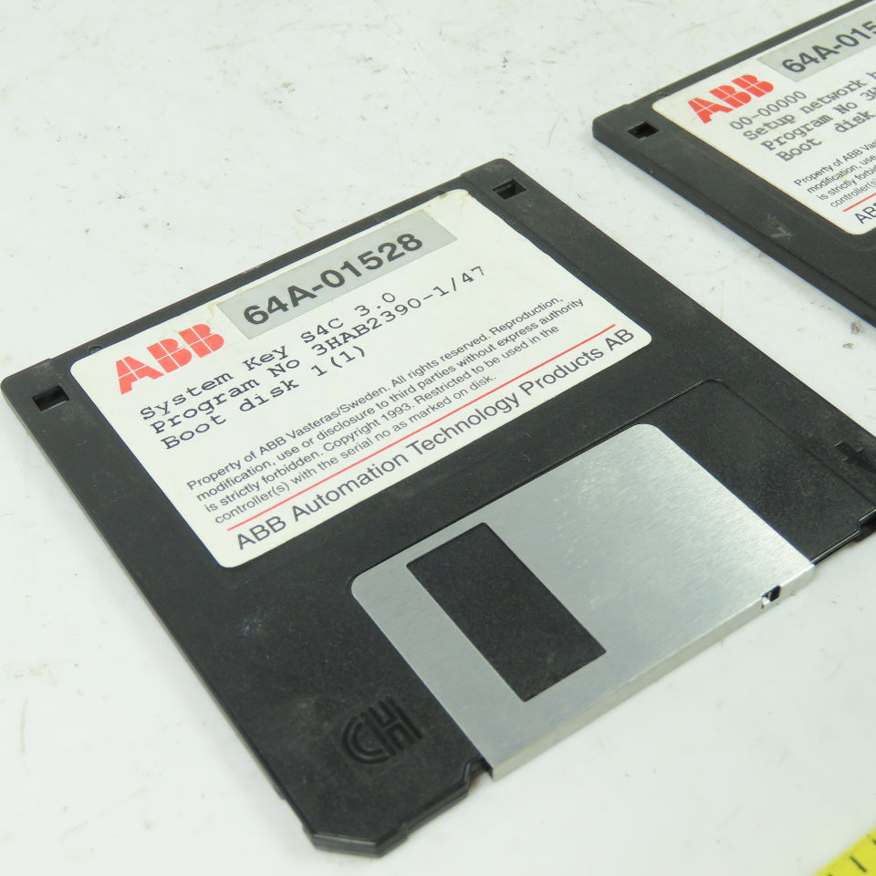 ABB 3HAB2392-2/00 Setup Network Boot Disk W/ 3HAB2390-1/47 System Key Disk