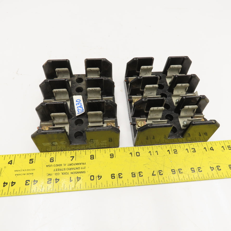 USD J60030-3P 30A 600V 3P Class J Fuse Holder Lot Of 2