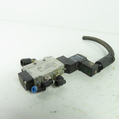 Festo MEH-5/2-1/8-S-B Pneumatic Solenoid Valve 24VDC 145PSI