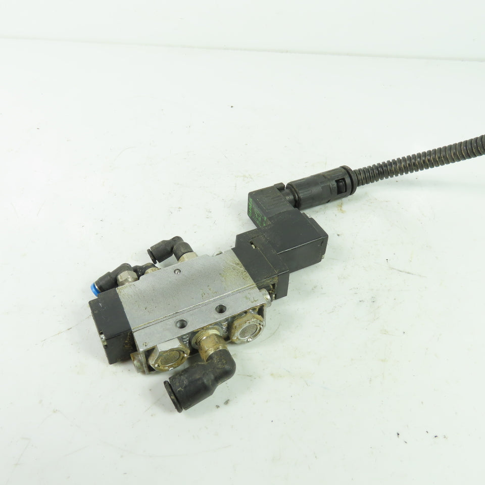 Festo MEH-5/2-1/8-S-B Pneumatic Solenoid Valve 24VDC 145PSI