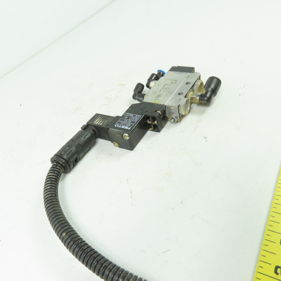 Festo MEH-5/2-1/8-S-B Pneumatic Solenoid Valve 24VDC 145PSI